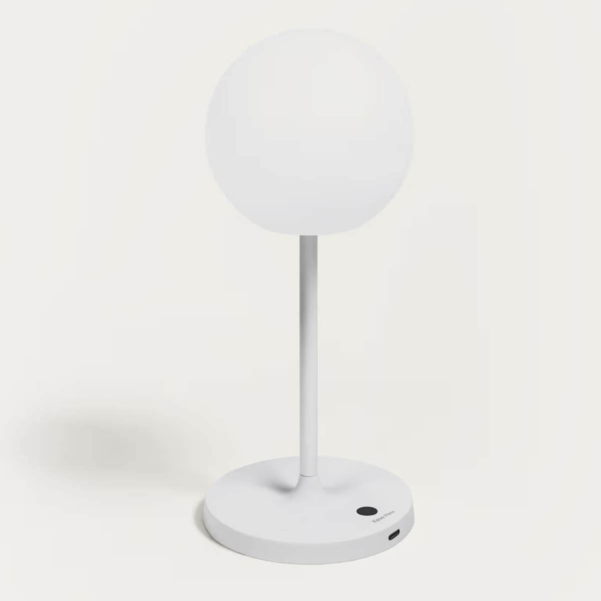 Kave Home Dinesh outdoor table lamp in grey aluminium 40 cm
