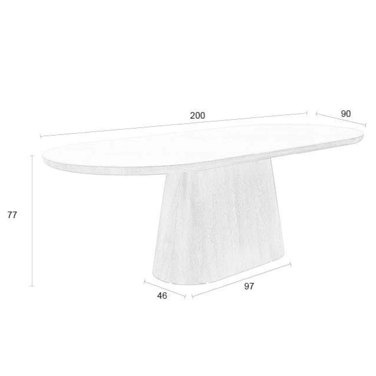 Beau&Co Dining Table Almira
