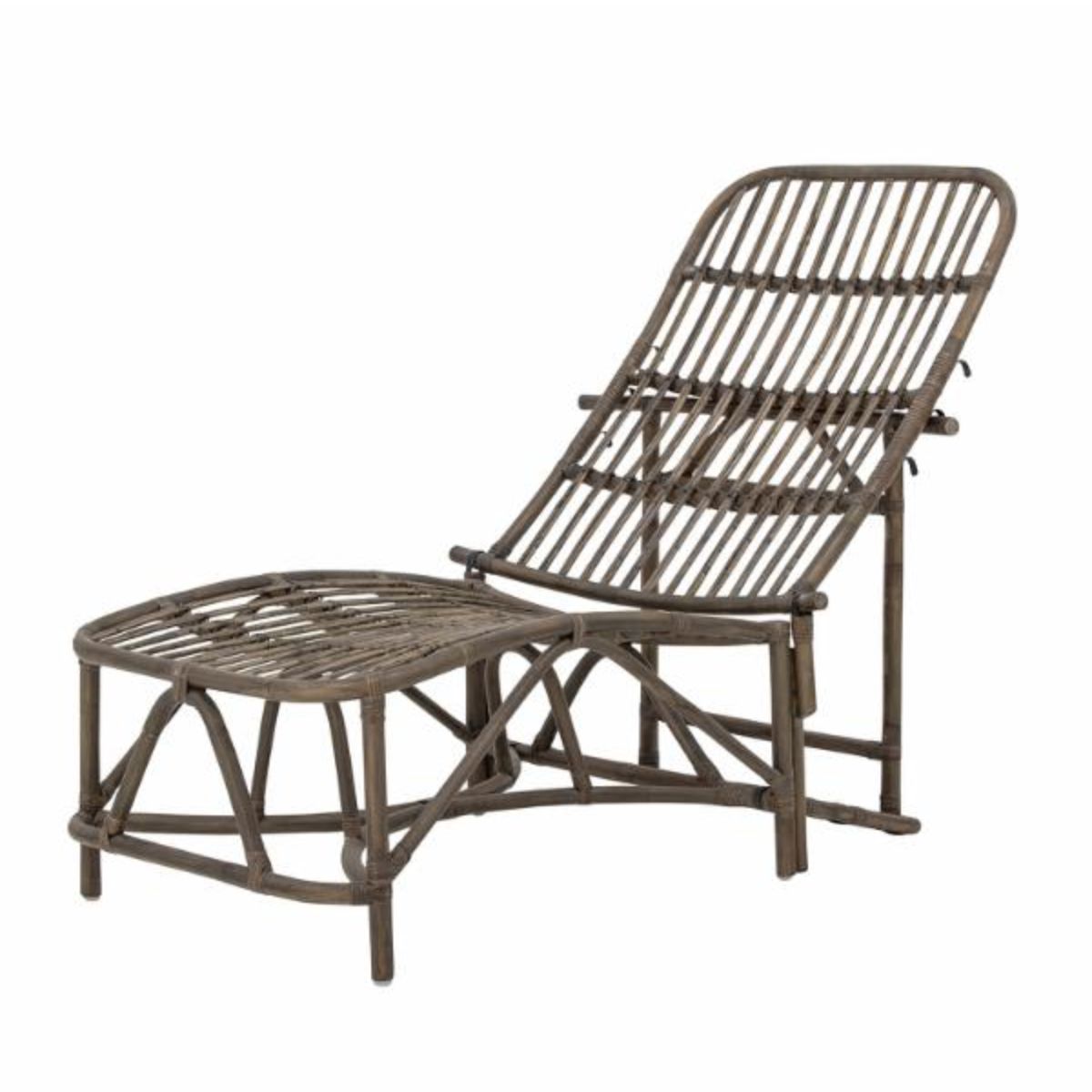 Bloomingville Dione Deck Chair - Brown Rattan