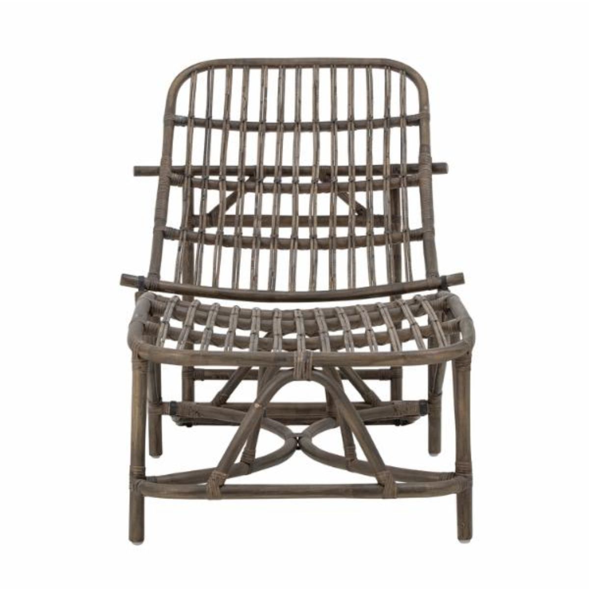 Bloomingville Dione Deck Chair - Brown Rattan