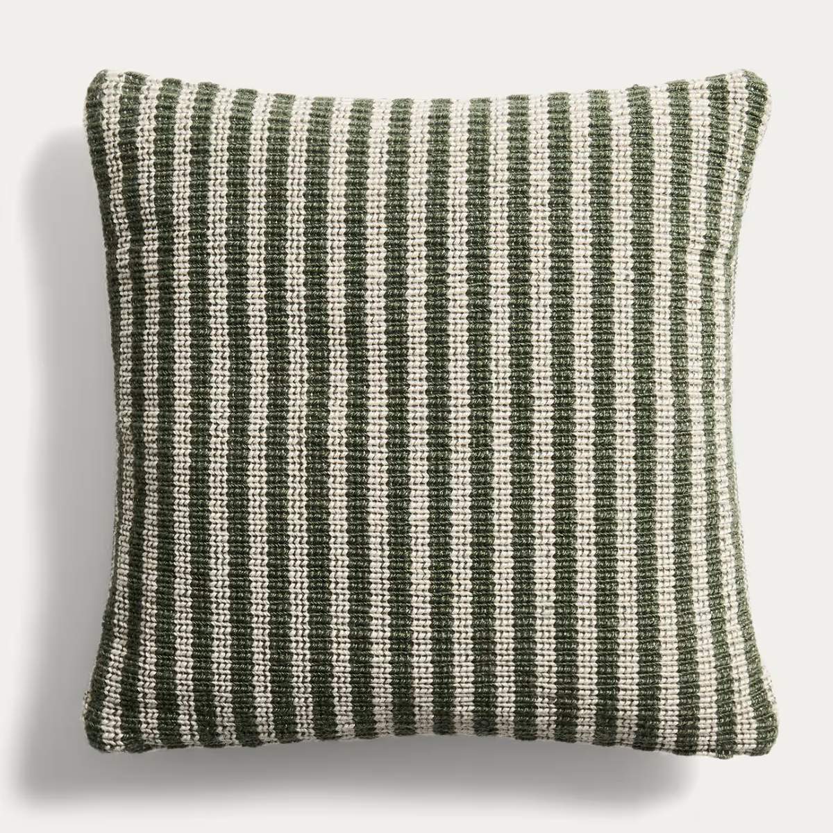 Kave Home Dirome yellow striped 100% PET cushion cover 45 x 45 cm