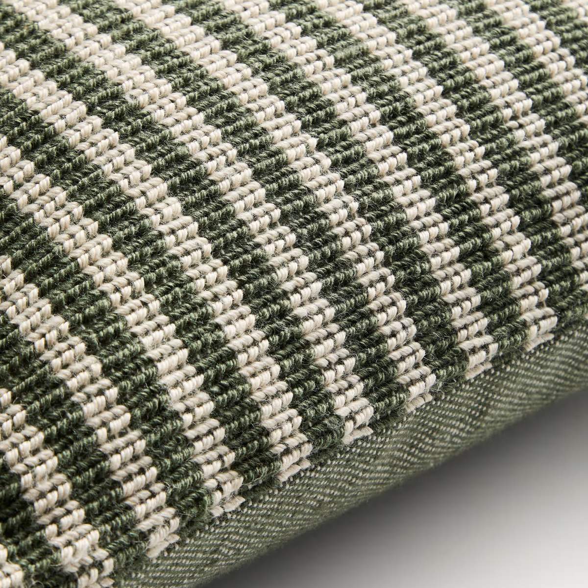 Kave Home Dirome yellow striped 100% PET cushion cover 45 x 45 cm