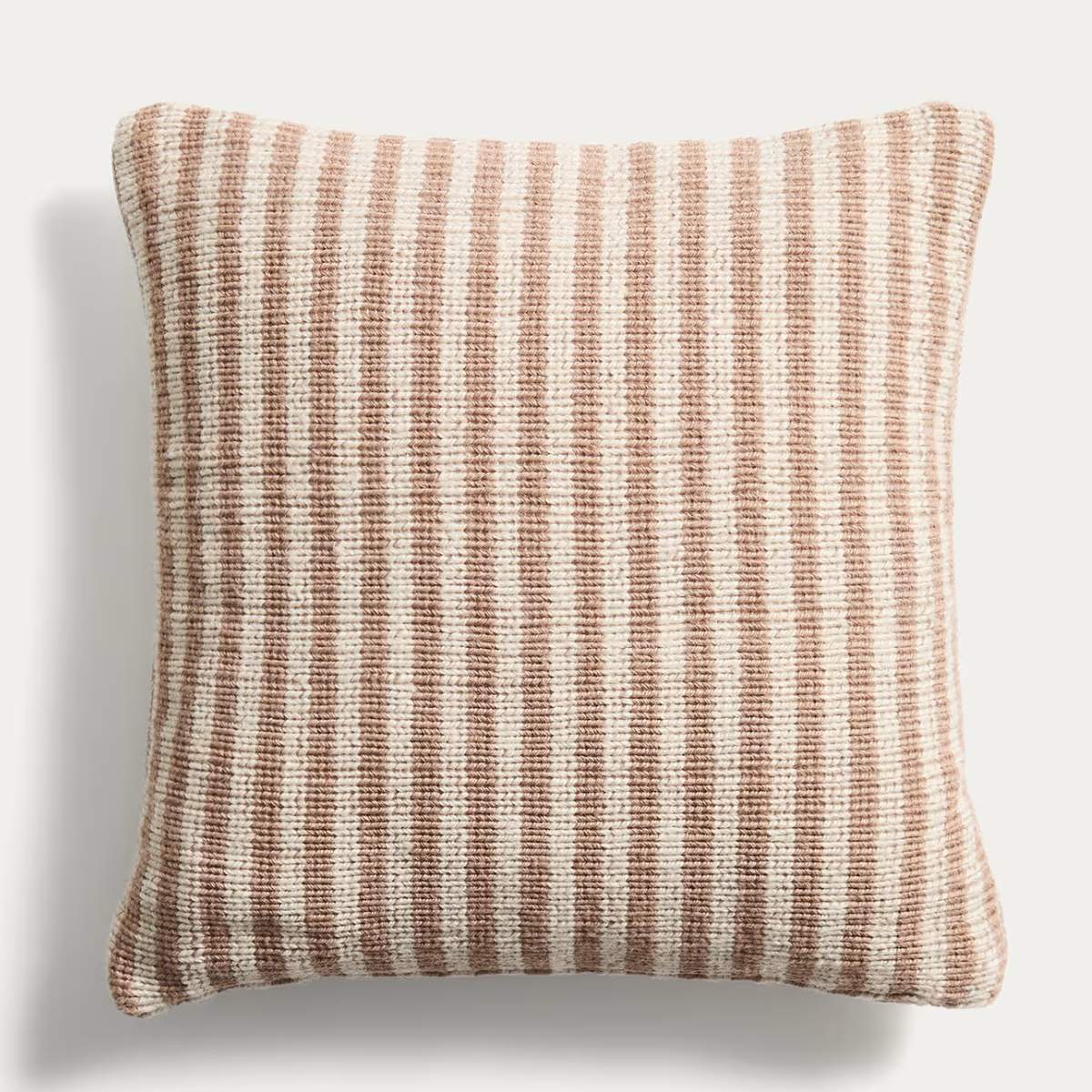 Kave Home Dirome yellow striped 100% PET cushion cover 45 x 45 cm