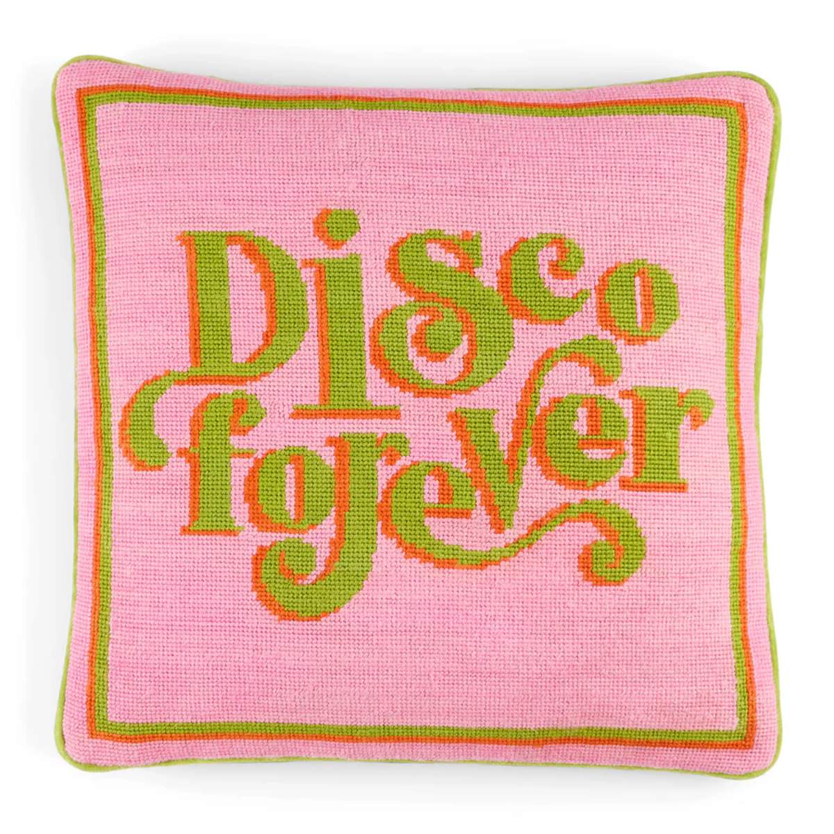 Jonathan Adler Disco Forever Needlepoint Cushion