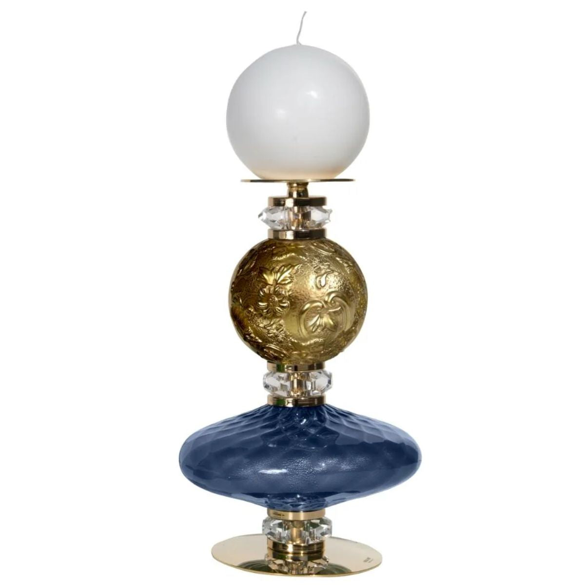 Villari Diva Audrey Candle Holder - Sapphire