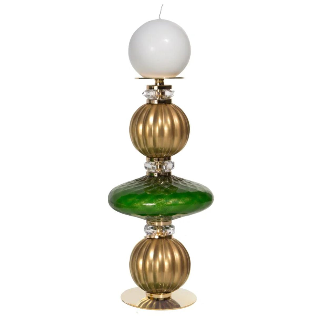Villari Diva Greta Large Candle Holder - Gold