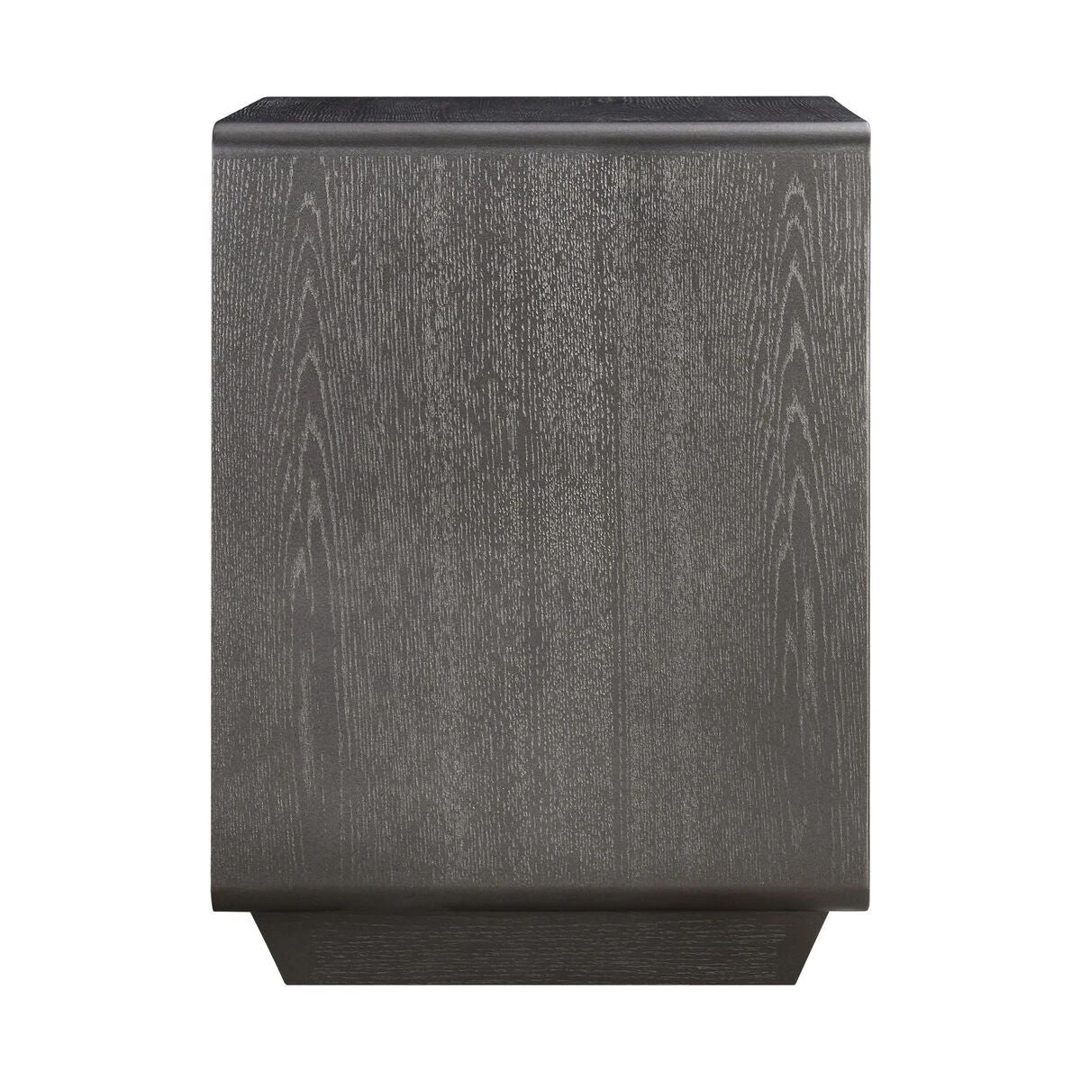 Beaumonde Home Dorsino Brown Grey Wood Veneer Two Drawer Bedside Table