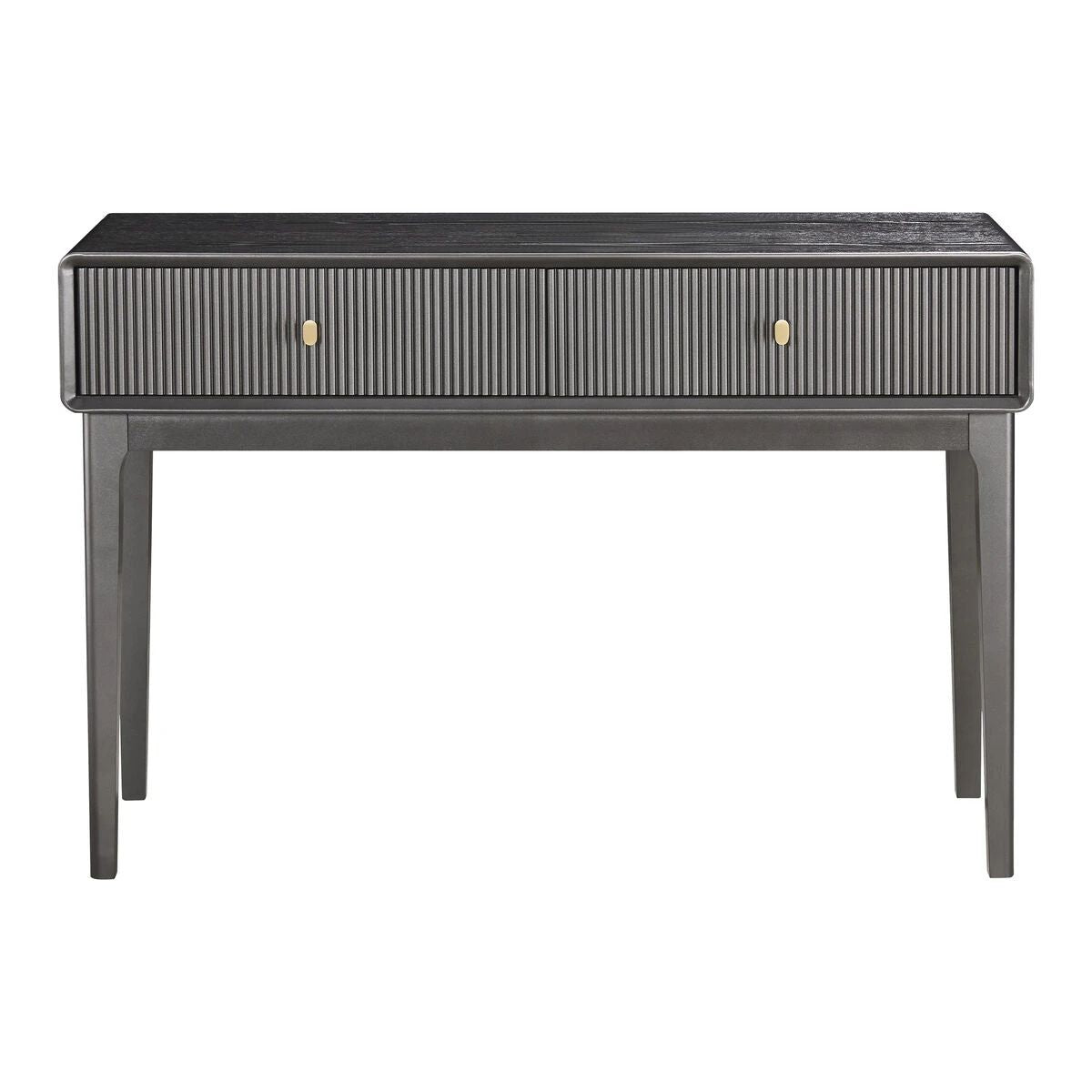 Beaumonde Home Dorsino Brown Grey Wood Veneer Two Drawer Dressing Table