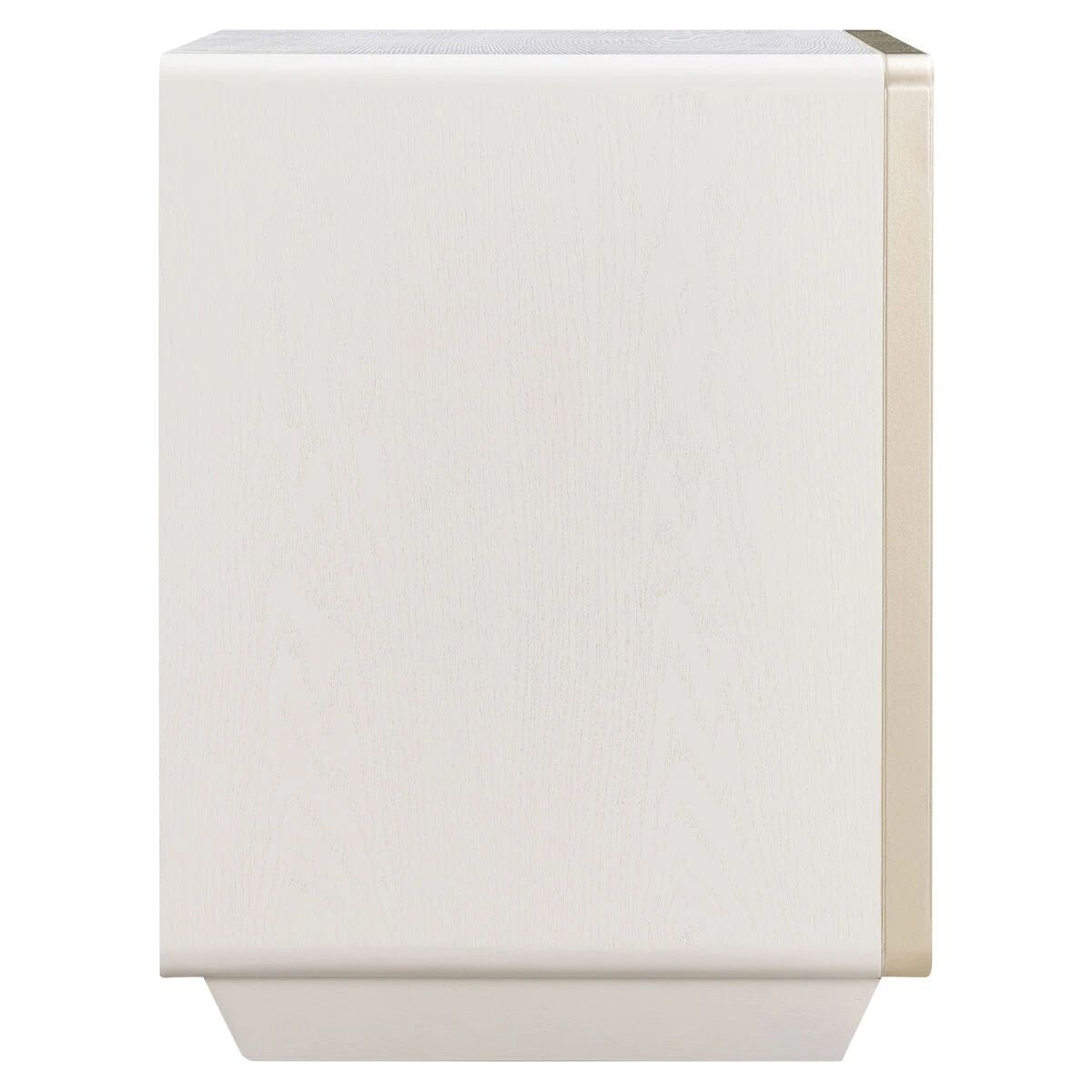 Beaumonde Home Dorsino Ivory Wood Veneer Two Drawer Bedside Table