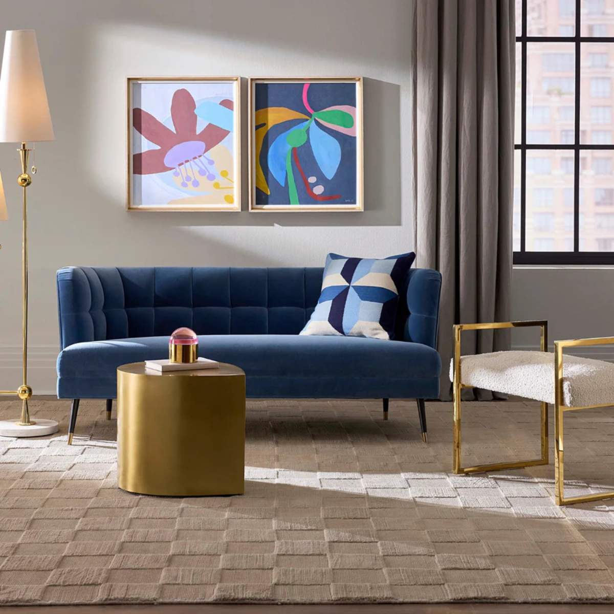 Jonathan Adler Draper Settee