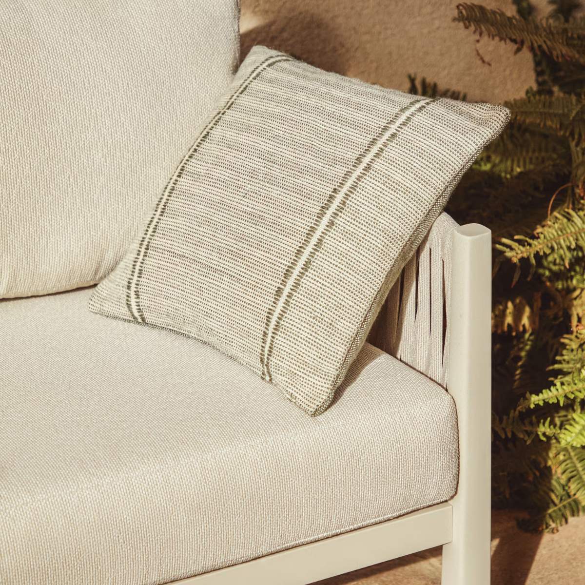 Kave Home Drati yellow 100% PET cushion cover 45 x 45 cm