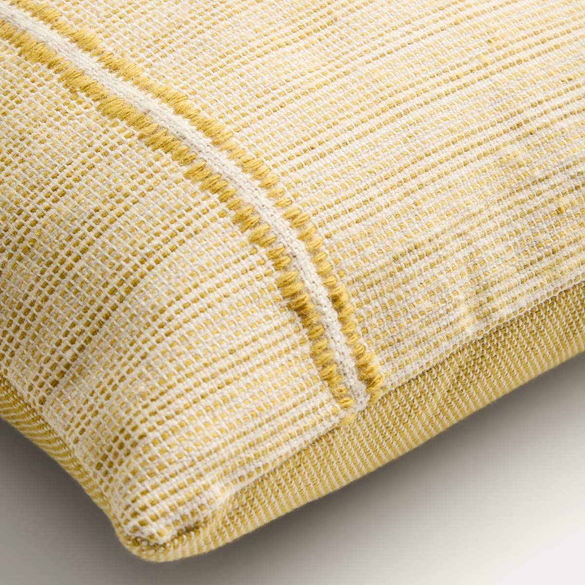 Kave Home Drati yellow 100% PET cushion cover 45 x 45 cm