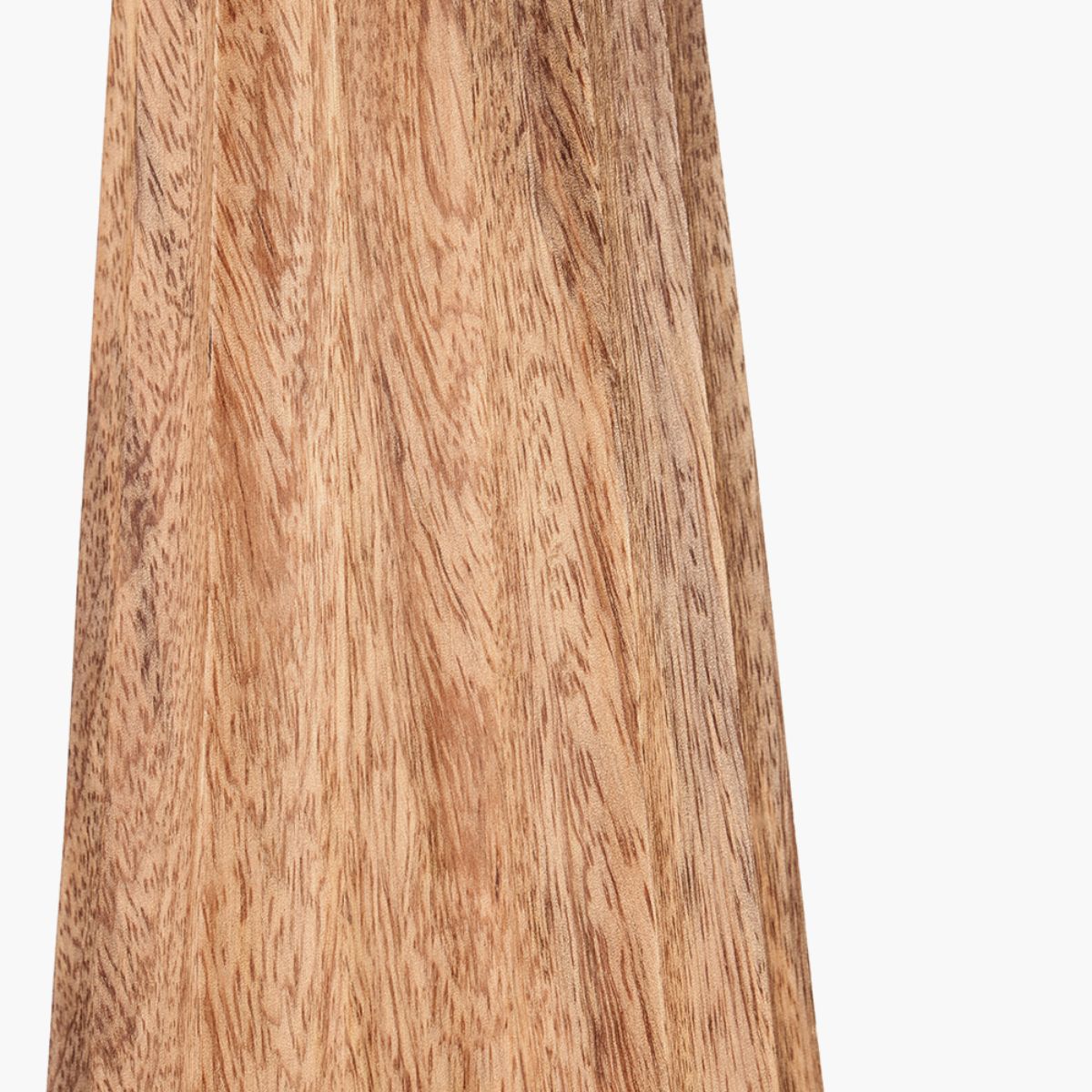 Pacific Lifestyle Draydon Natural Mango Wood Textured Cone Table Lamp