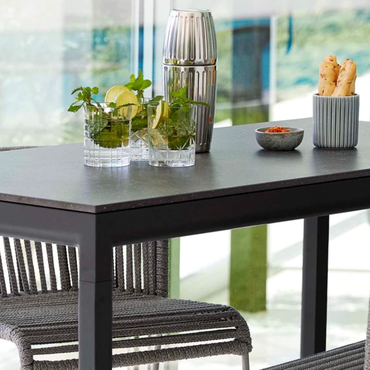 Cane-line Drop Bar Table, 150X75 cm