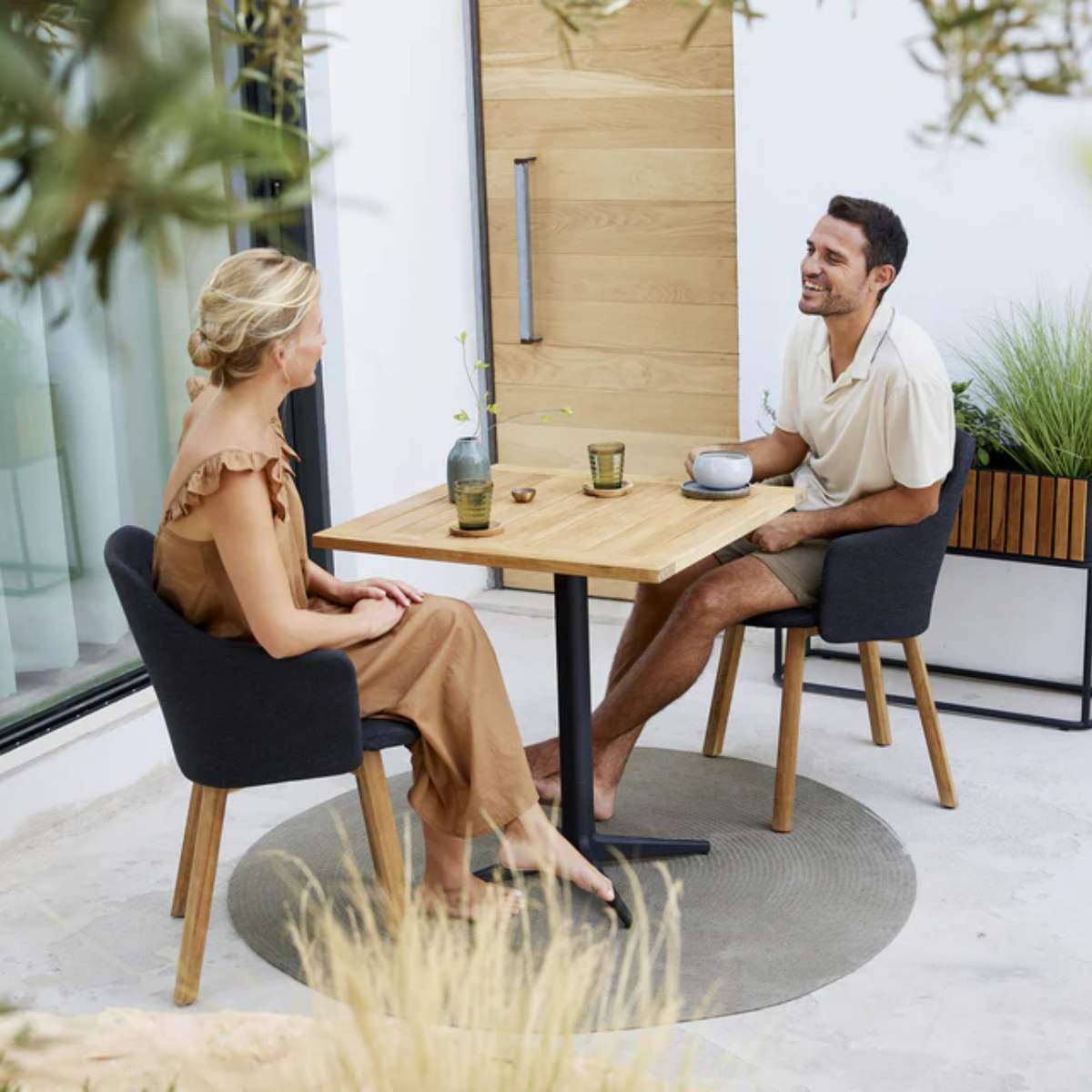 Cane-line Drop Café Table 72X72 cm