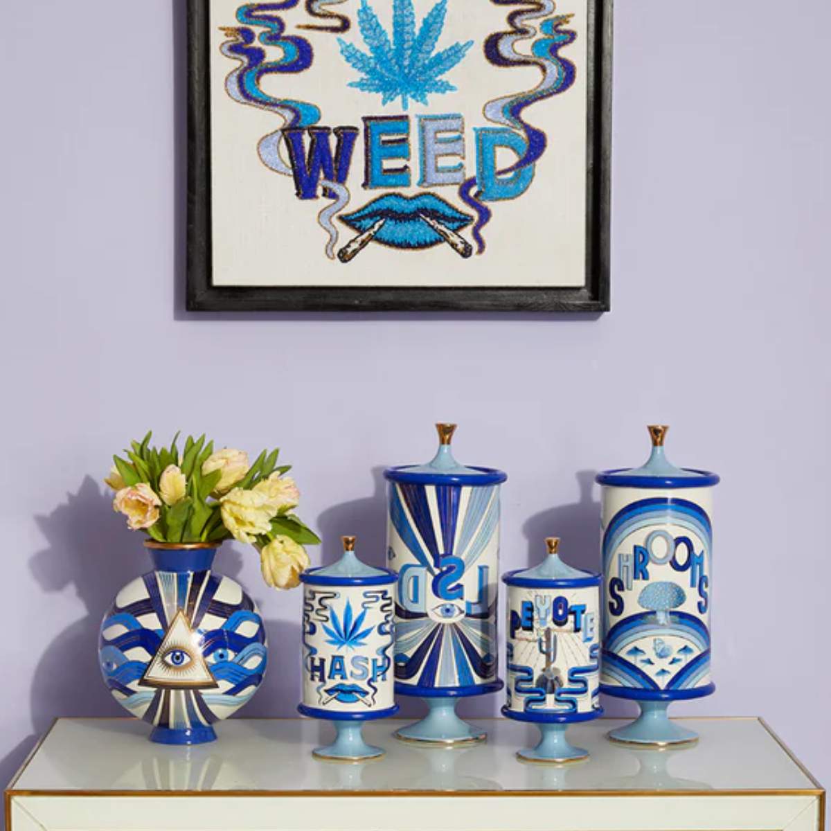 Jonathan Adler Druggist Shrooms Canister