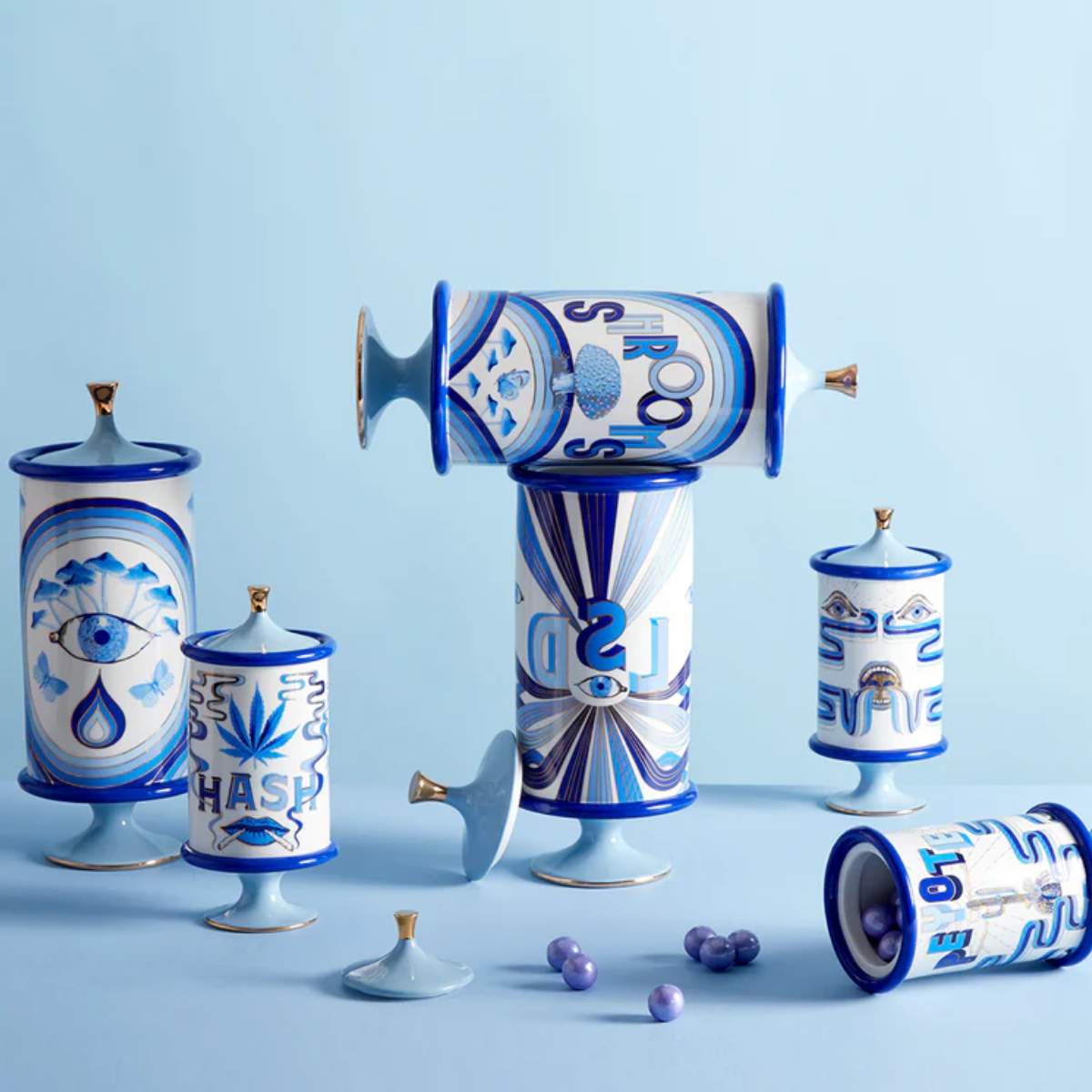 Jonathan Adler Druggist Shrooms Canister
