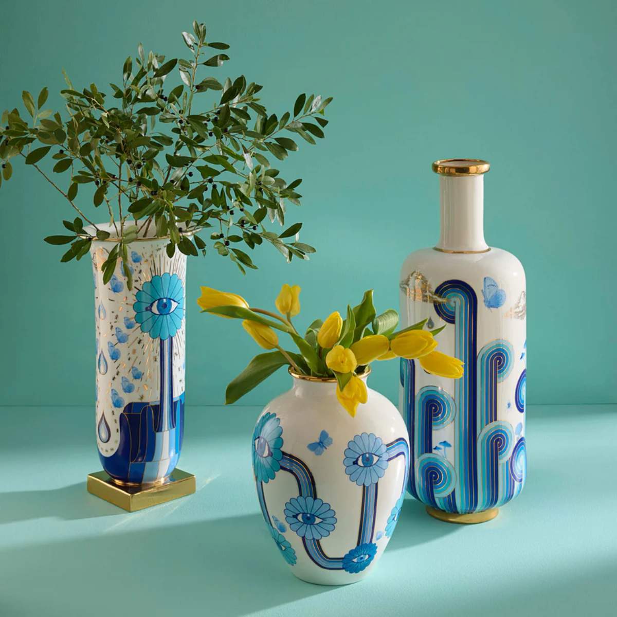 Jonathan Adler Druggist Tall Flared Vase