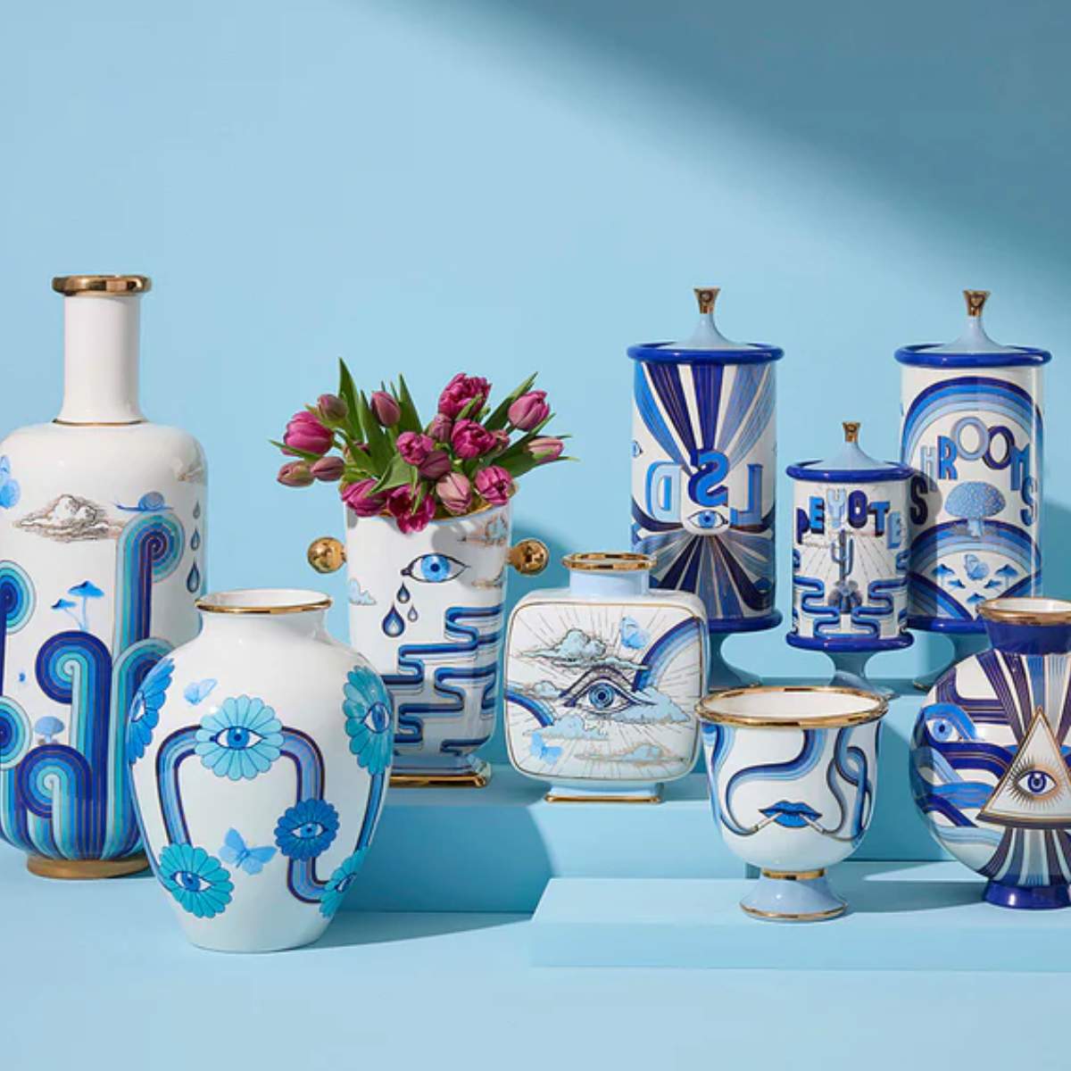 Jonathan Adler Druggist Tall Flared Vase