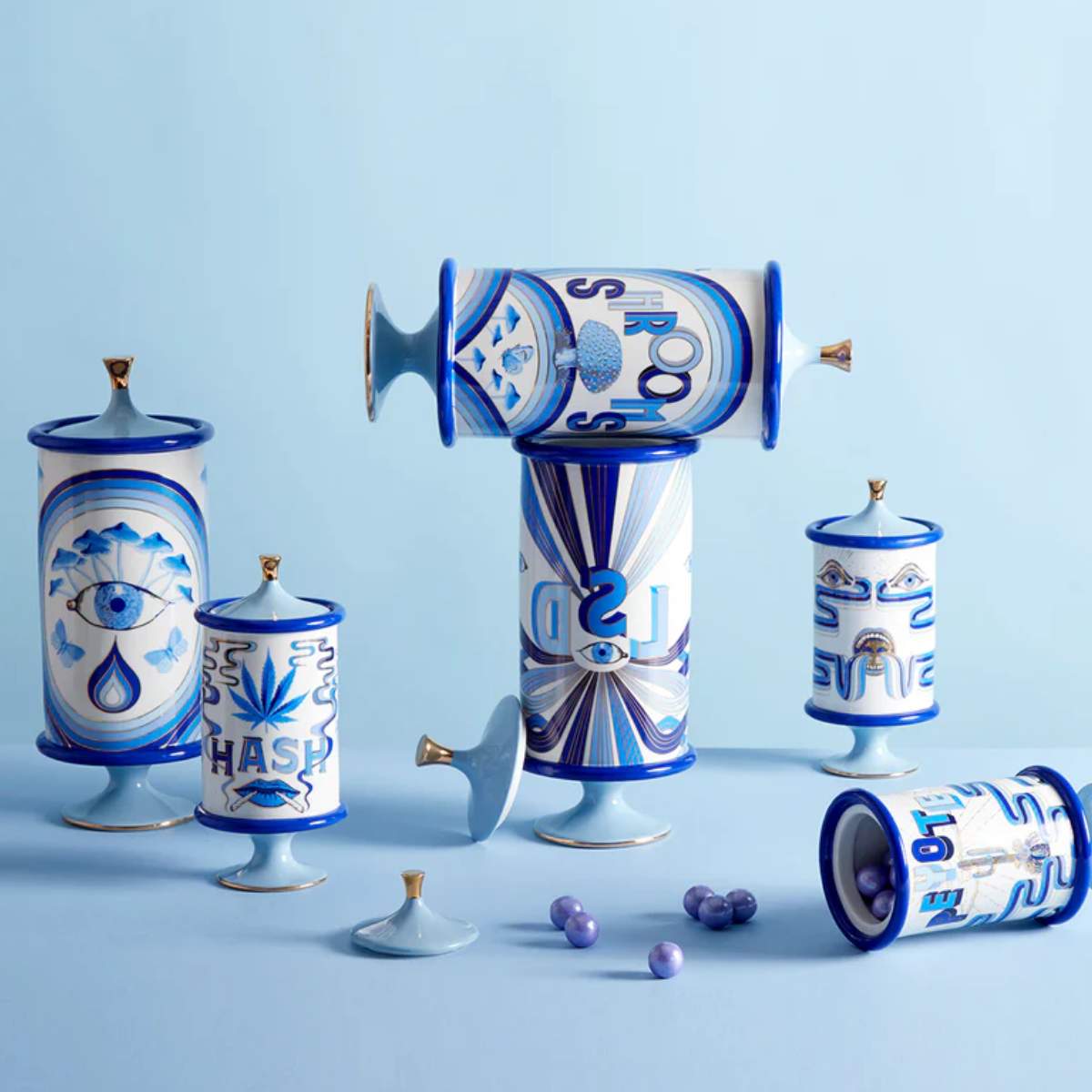 Jonathan Adler Druggist Weed Canister