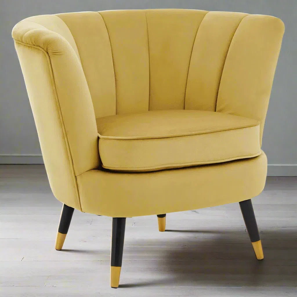 Beaumonde Home Lorenzo Pistachio Velvet Chair-Beaumonde