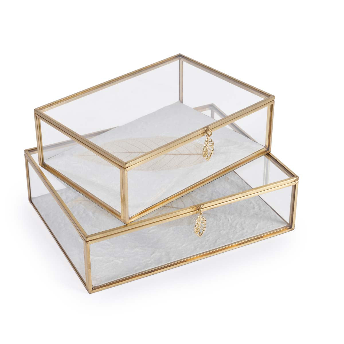 Mindy Brownes Leaf Glass Box Small-Beaumonde