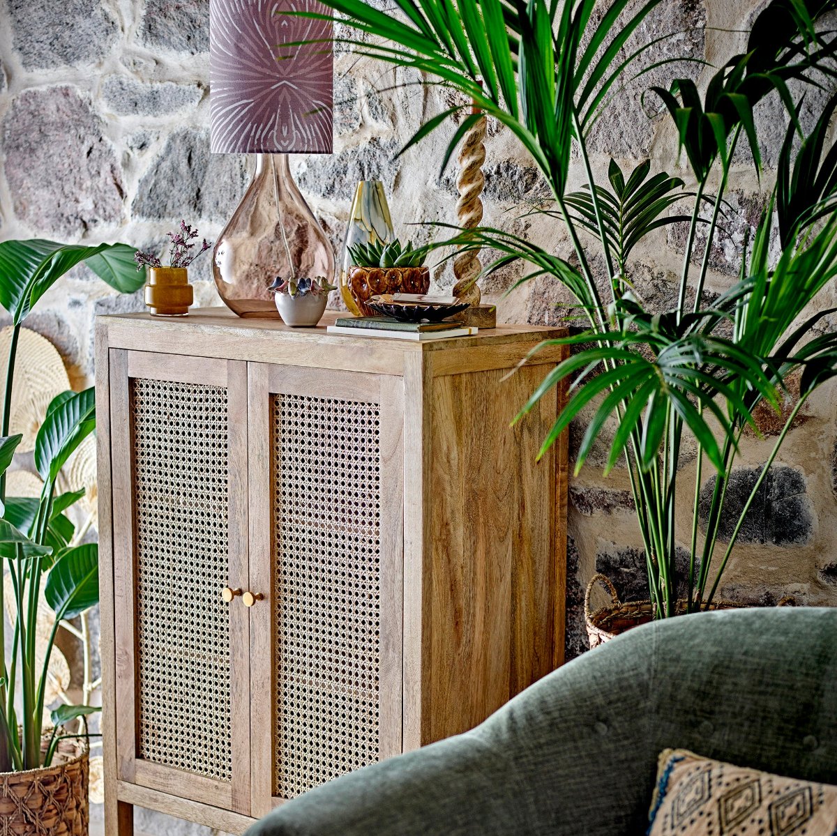 Eanna Flowerpot, Grey, Stoneware - beaumonde