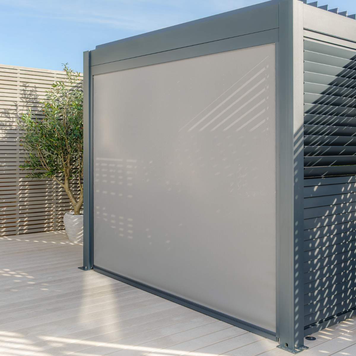 Maze - Eden Aluminium BBQ Shelter 3m x 1.4m Pergola
