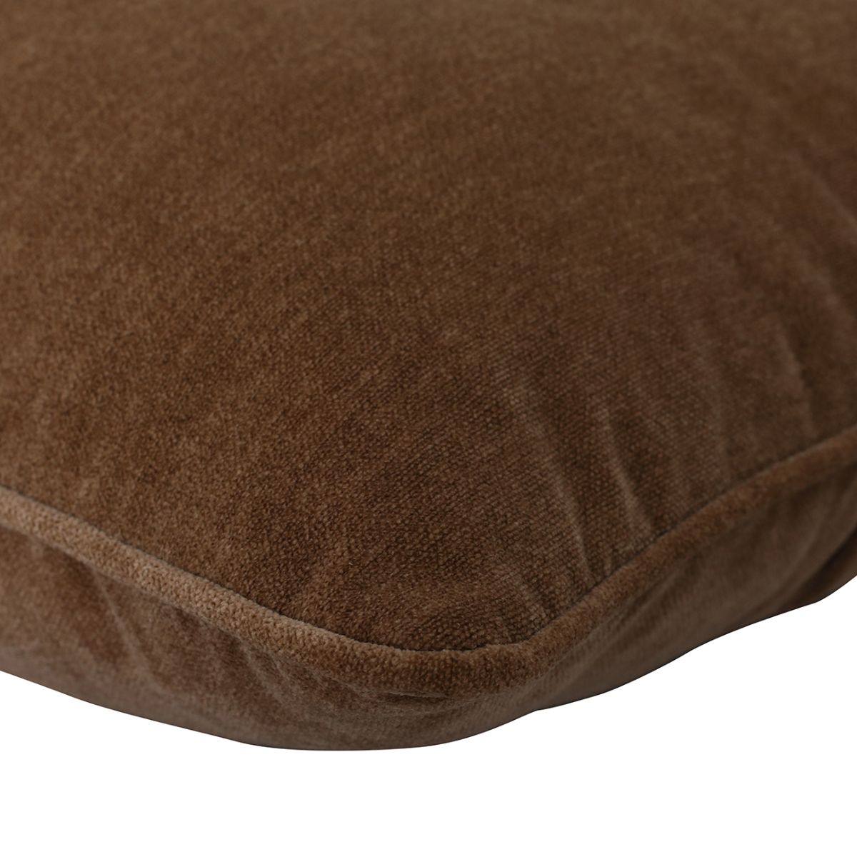 Libra Interiors Eden Cushion in Mocha Velvet 47x47cm - Set of 2