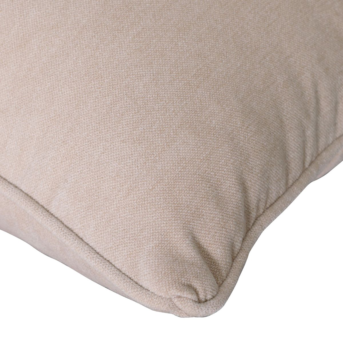 Libra Interiors Eden Cushion in Warm Stone Velvet 47x47cm - Set of 2