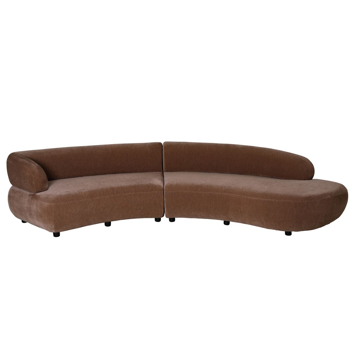Libra Interiors Eden Modular Sofa in Mocha Velvet
