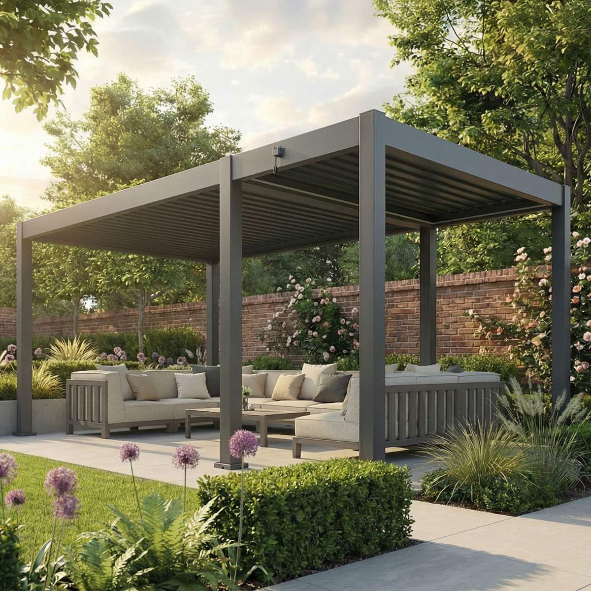 Maze - Eden Pergola Aluminium Manual Extension