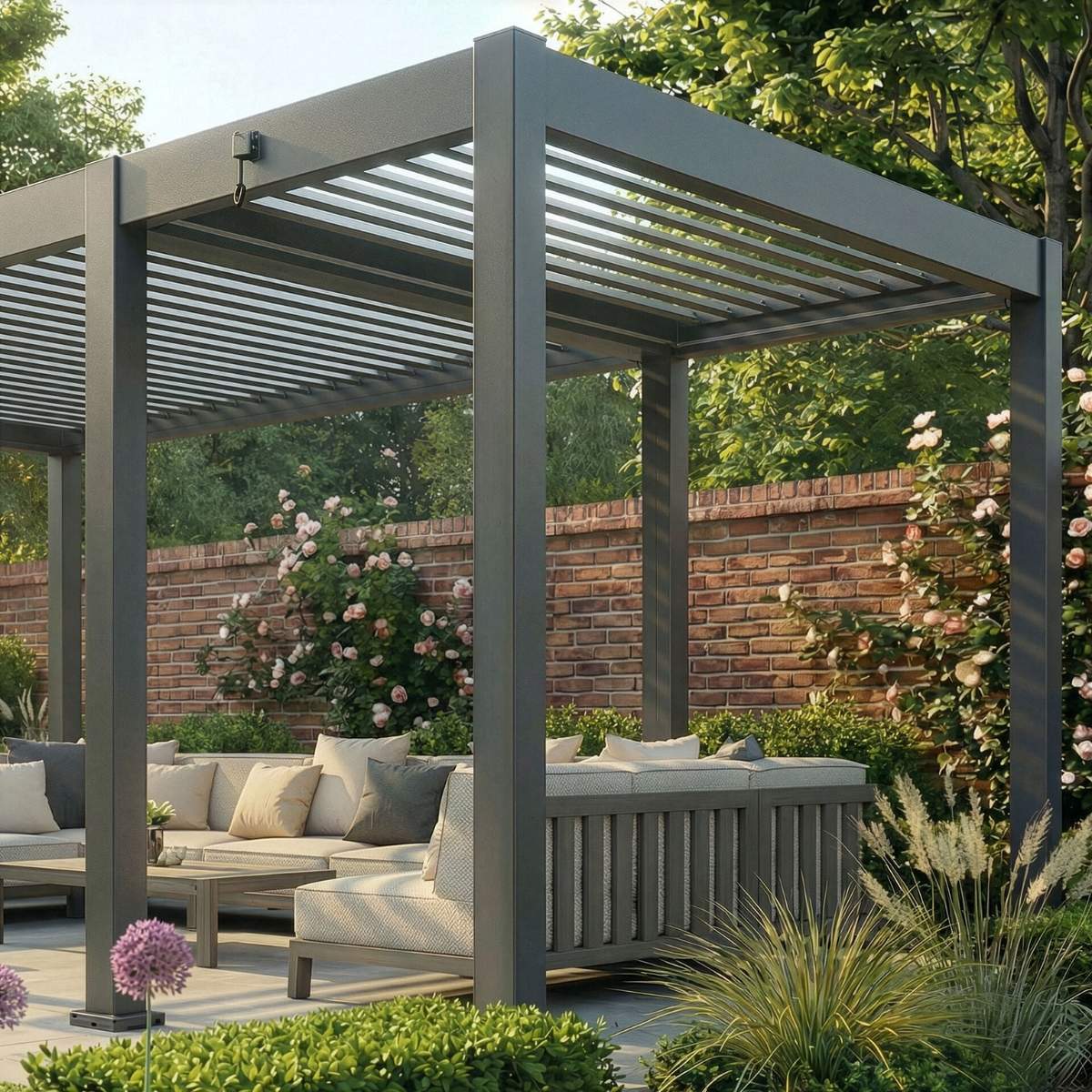 Maze - Eden Pergola Aluminium Manual Extension