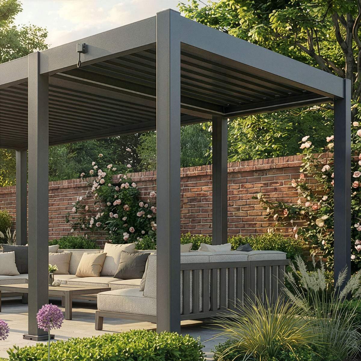 Maze - Eden Pergola Aluminium Manual Extension