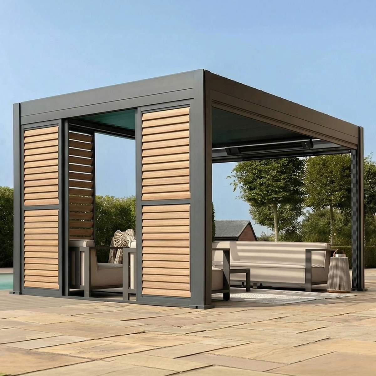 Maze - Eden Pergola Sliding Louvre Panel Door