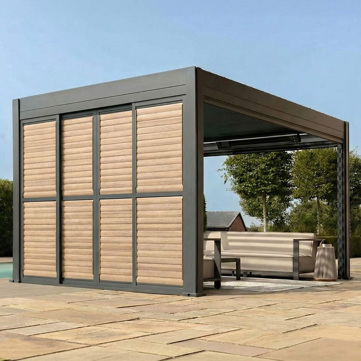 Maze - Eden Pergola Sliding Louvre Panel Door