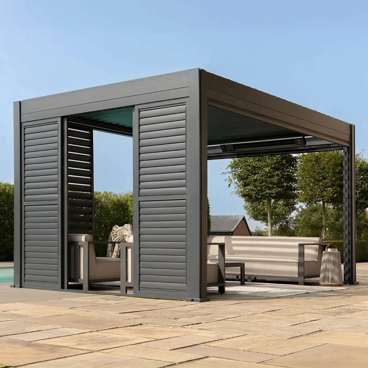 Maze - Eden Pergola Sliding Louvre Panel Door