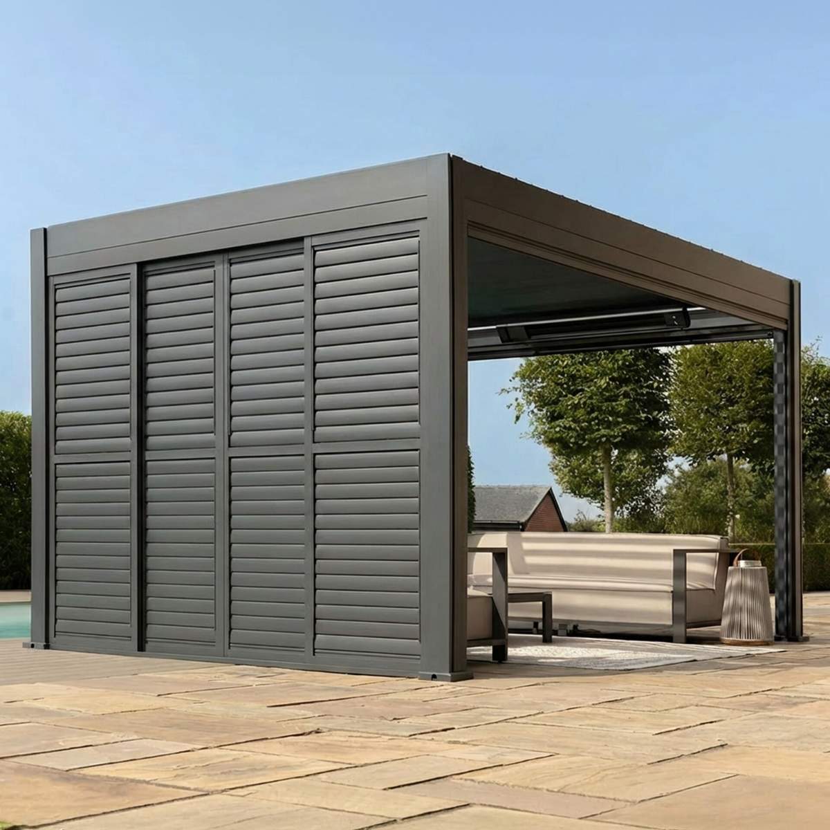 Maze - Eden Pergola Sliding Louvre Panel Door