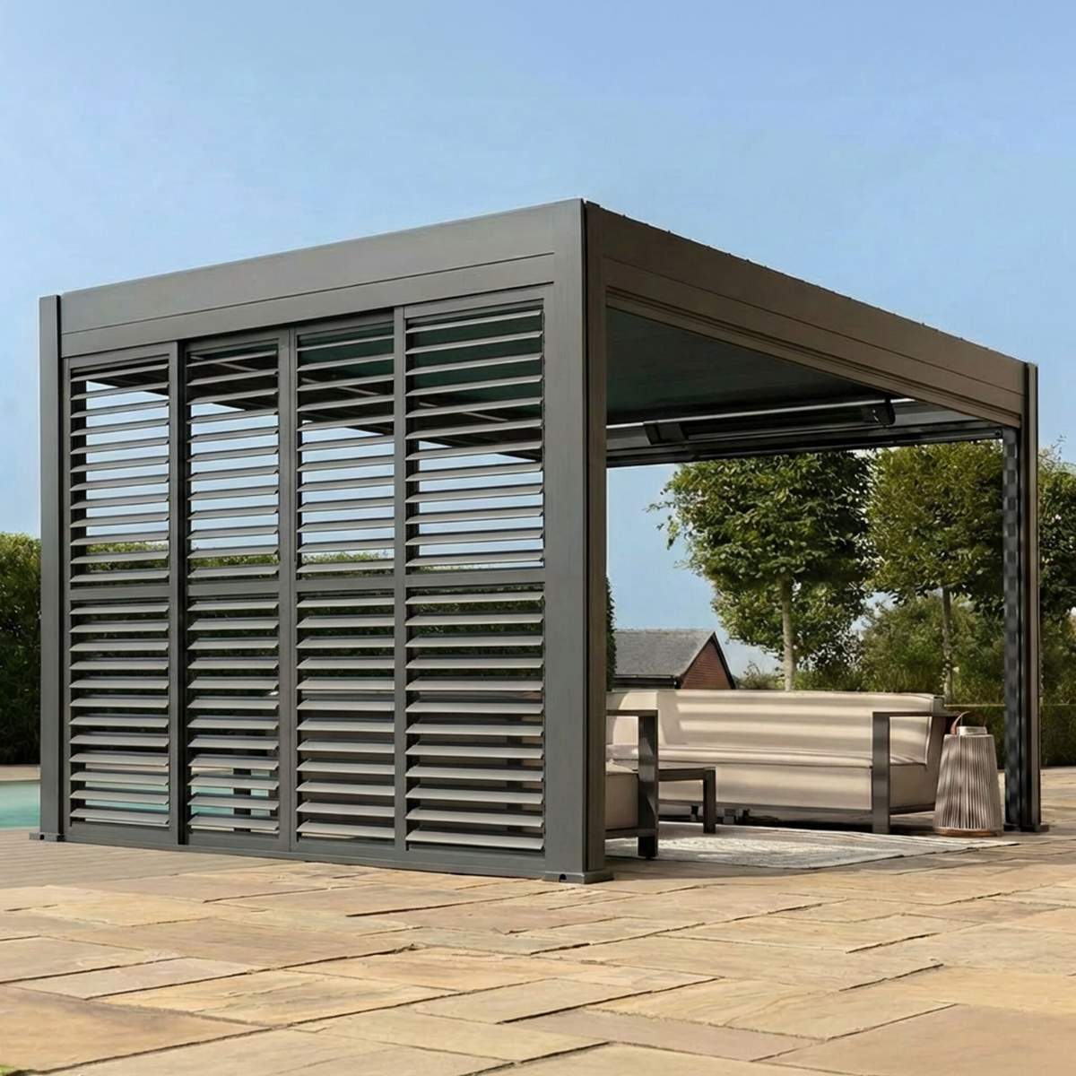 Maze - Eden Pergola Sliding Louvre Panel Door
