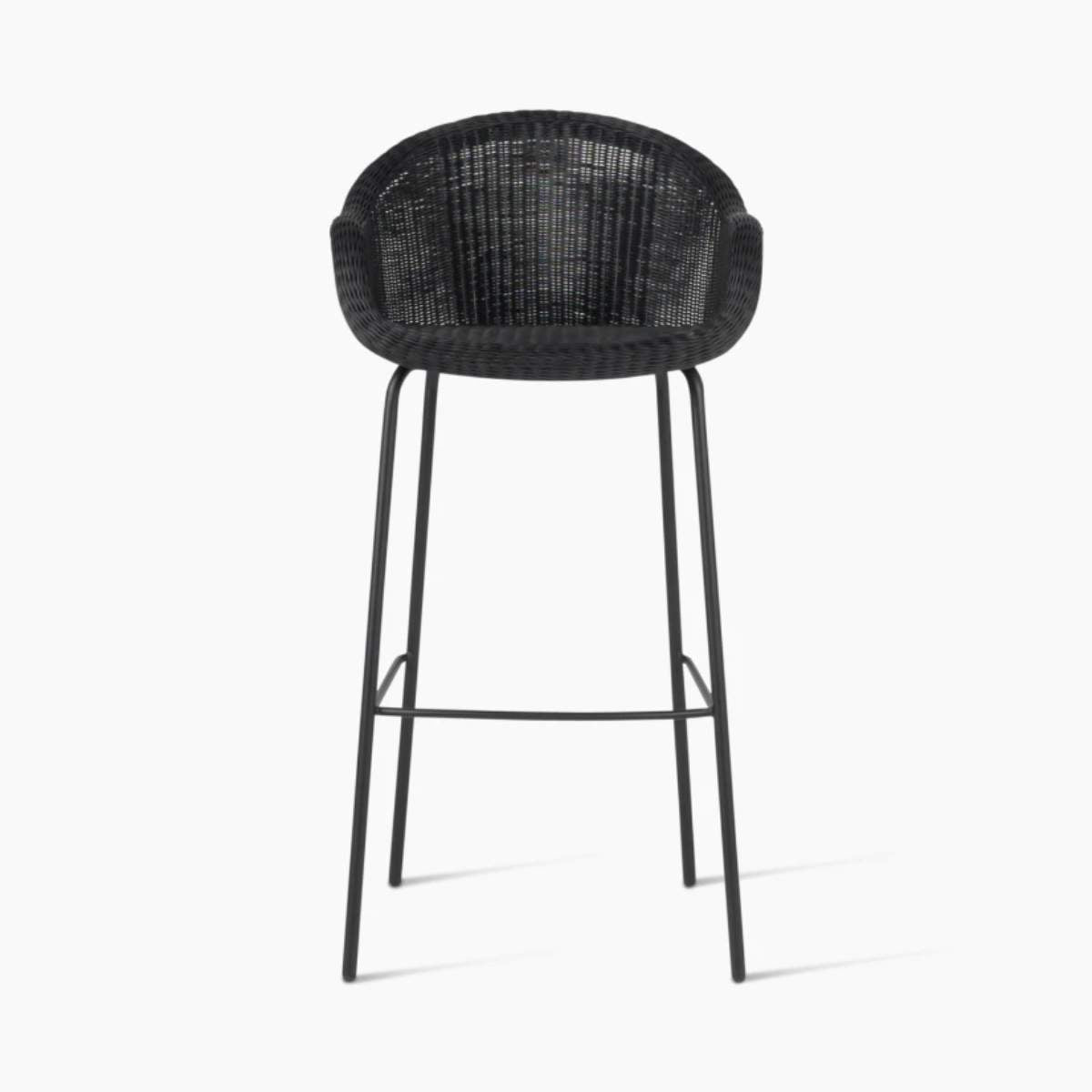 Vincent Shepherd Edgard Outdoor Bar Stool Steel Base