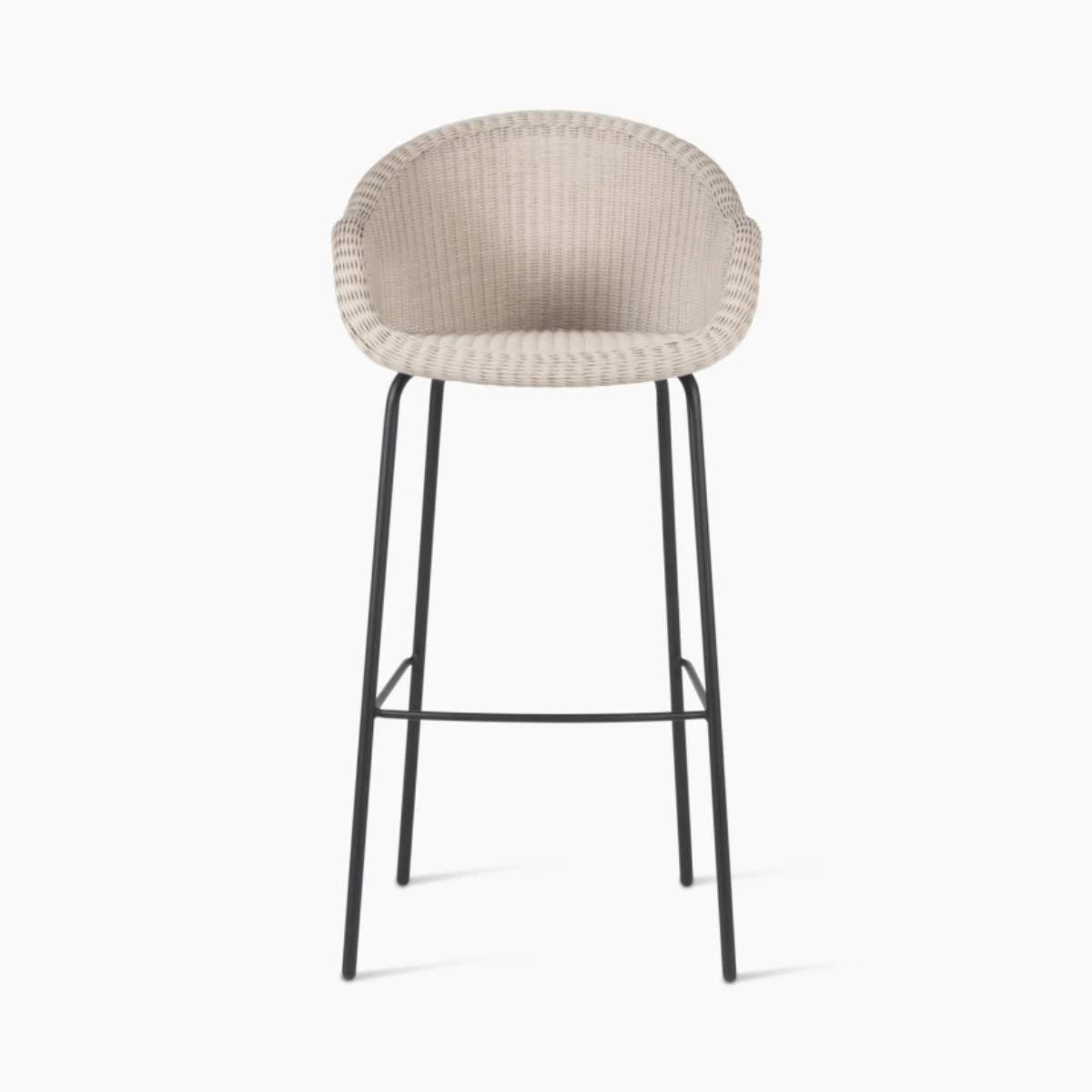 Vincent Shepherd Edgard Outdoor Bar Stool Steel Base