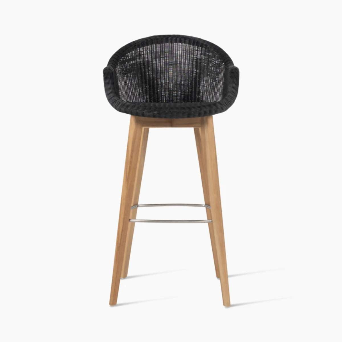 Vincent Shepherd Edgard Outdoor Bar Stool Teak Base