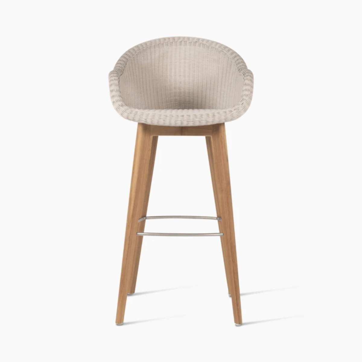 Vincent Shepherd Edgard Outdoor Bar Stool Teak Base