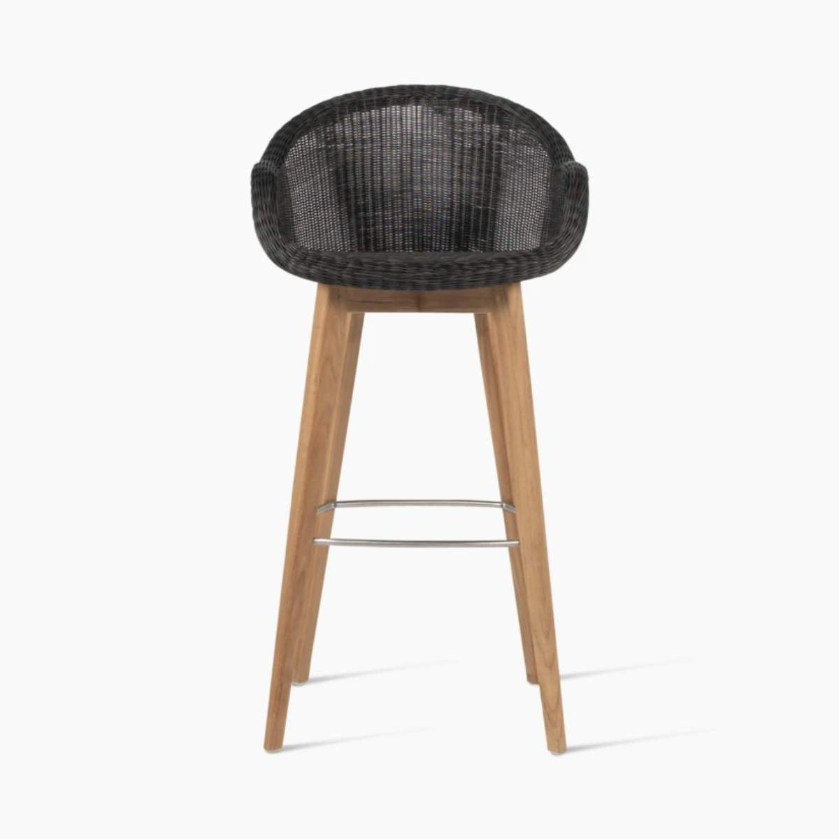 Vincent Shepherd Edgard Outdoor Bar Stool Teak Base