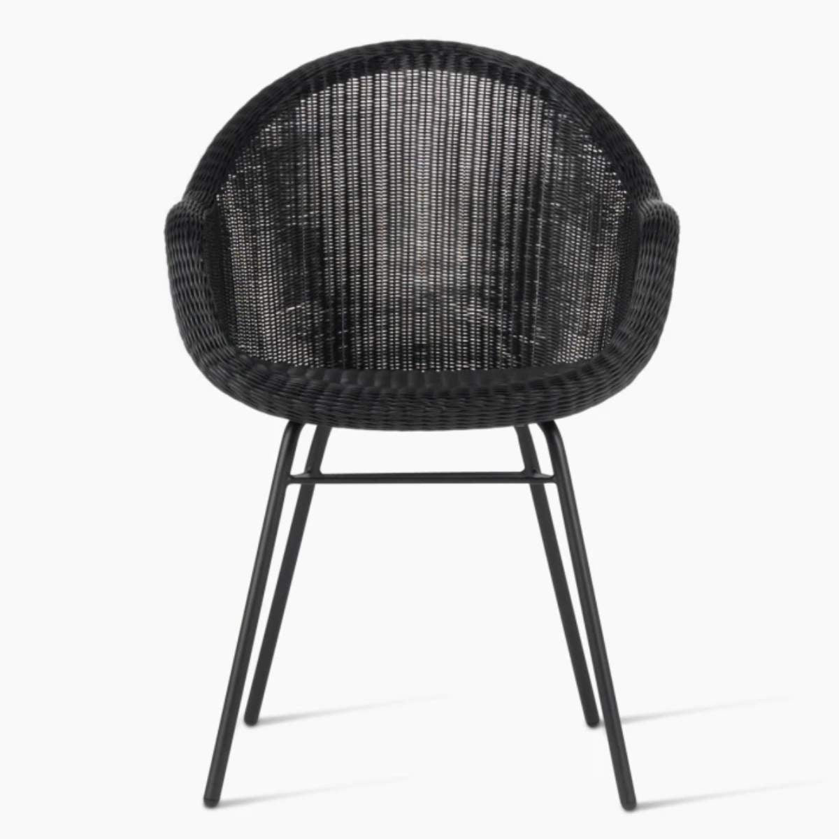 Vincent Shepherd Edgard Outdoor Dining Chair Steel A Base