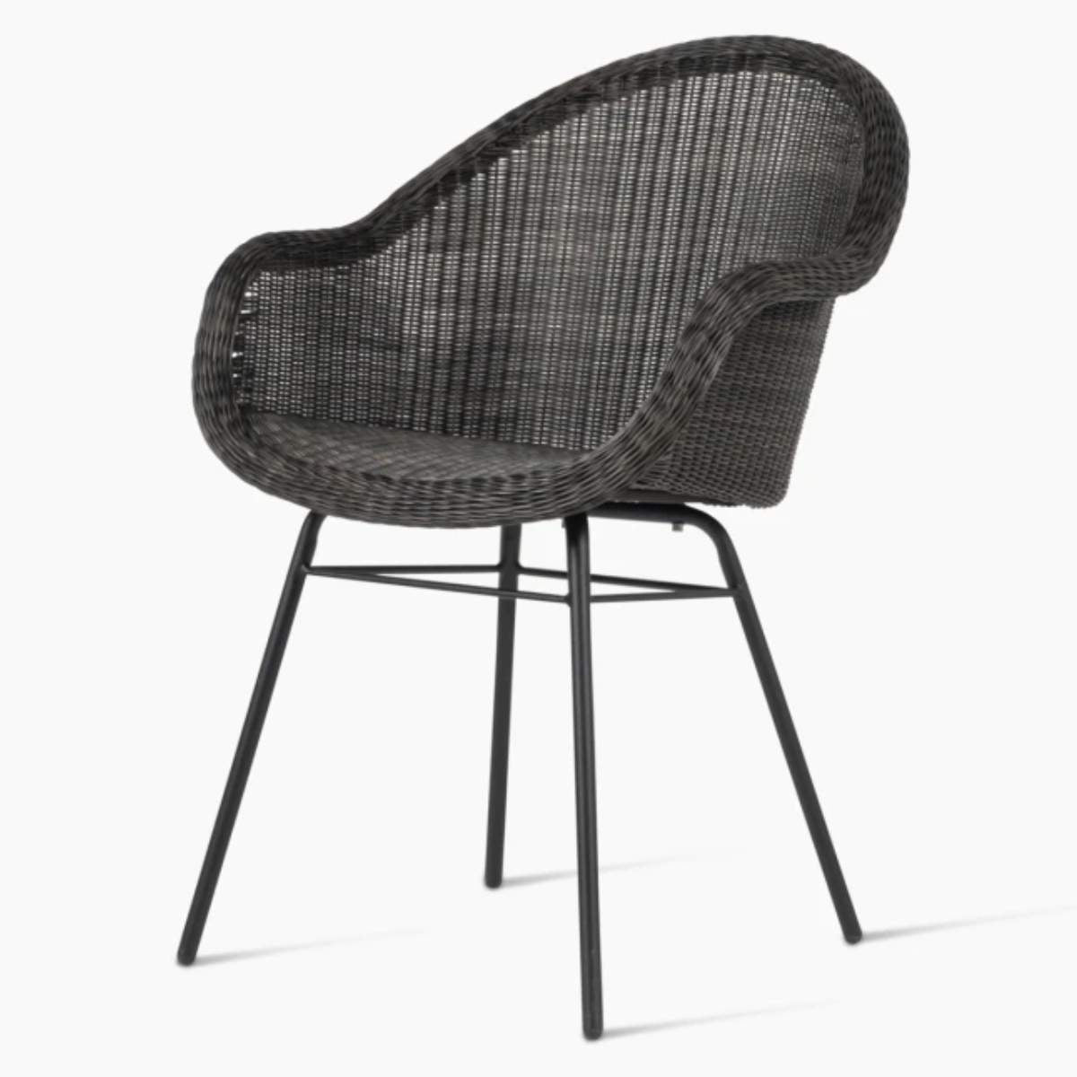 Vincent Shepherd Edgard Outdoor Dining Chair Steel A Base