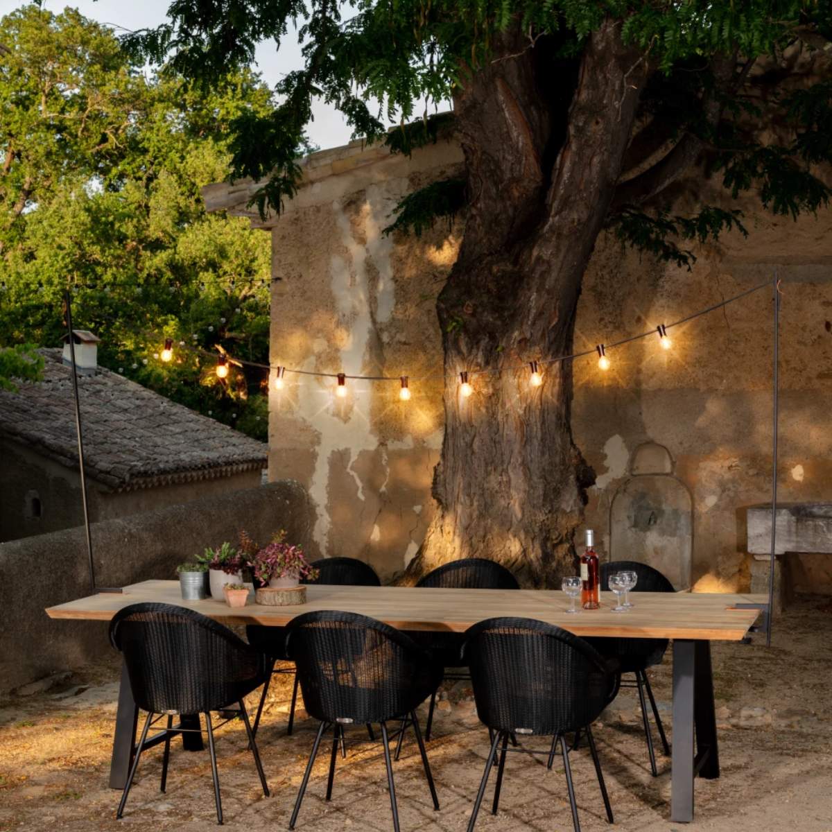 Vincent Shepherd Edgard Outdoor Dining Chair Steel A Base