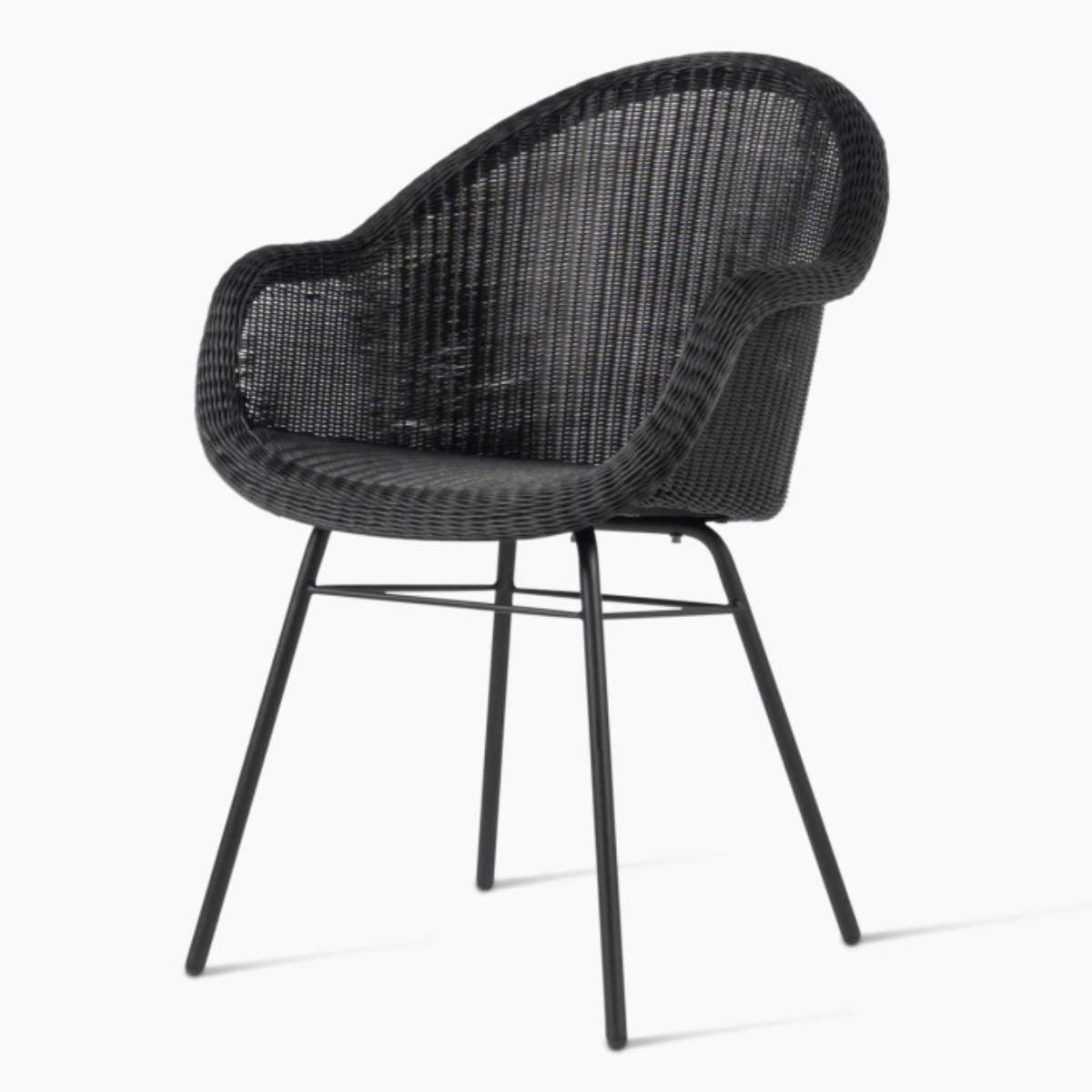 Vincent Shepherd Edgard Outdoor Dining Chair Steel A Base