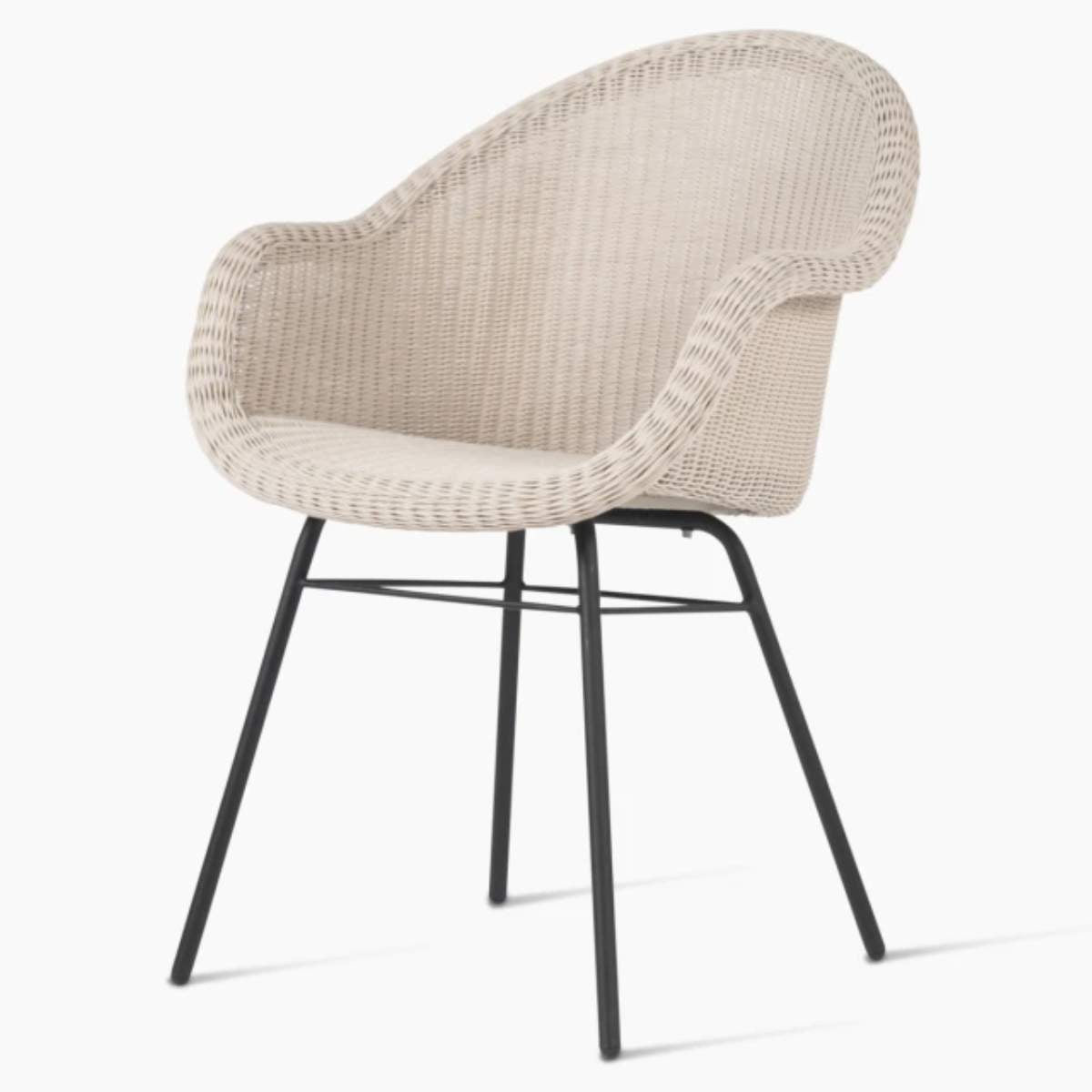Vincent Shepherd Edgard Outdoor Dining Chair Steel A Base
