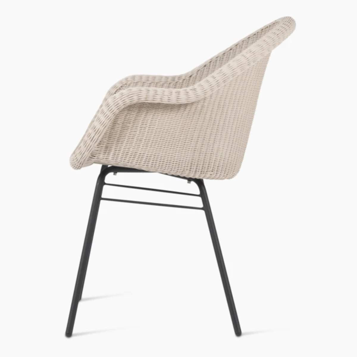Vincent Shepherd Edgard Outdoor Dining Chair Steel A Base